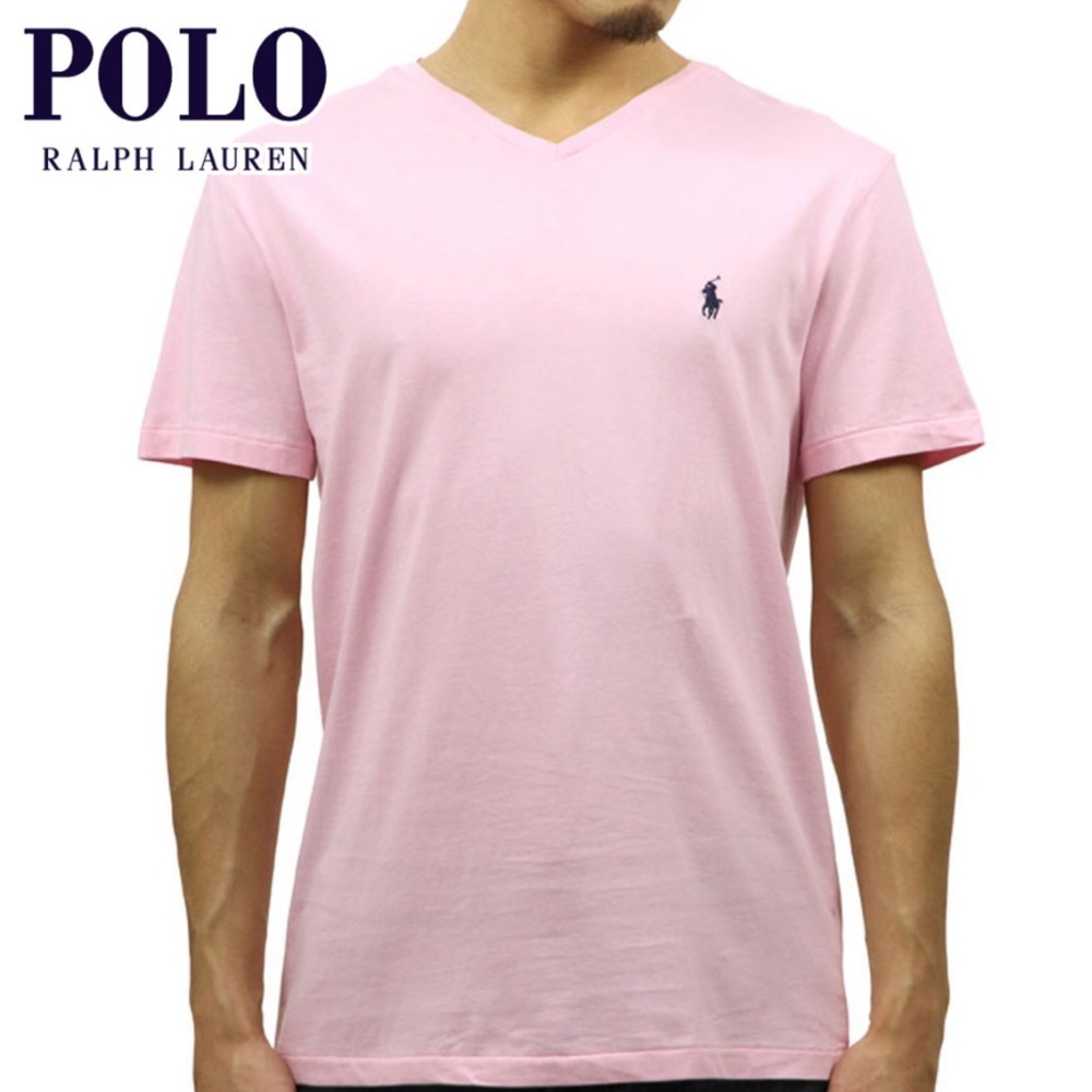 MENS POLO PINK T SHIRT